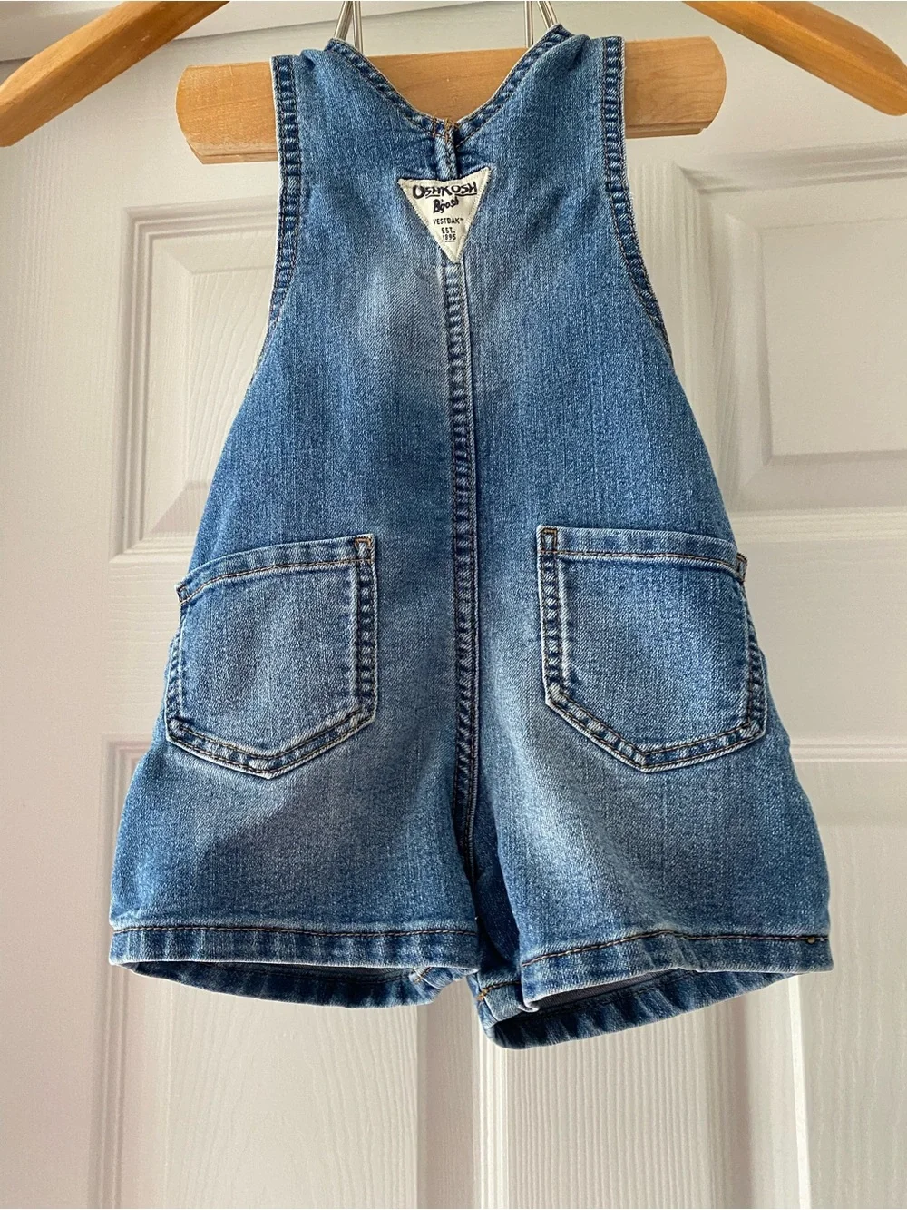 Oshkosh Vestback Overalls Floral Ruffles Size 2T
